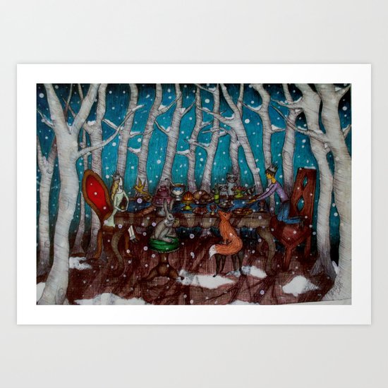 The Winter Feast Art Print