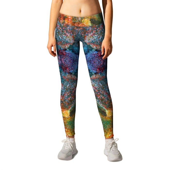 Miserable waterfall Petitioner Candid Cosmos Leggings by Wild Ward Designs | Society6