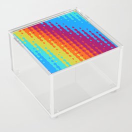 Halftone Blur Multi Color Background. Acrylic Box