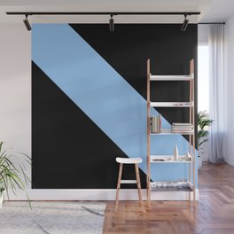 Oblique dark and blue Wall Mural