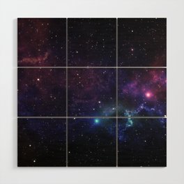 Space Nebula Galaxy Sky  Wood Wall Art