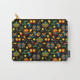 Party Like It's Mardi Gras! (Pattern & Graphic) Carry-All Pouch