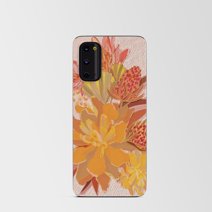 Warm Flowers Android Card Case