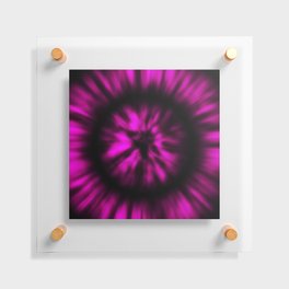 Purple Black Tie Dye Floating Acrylic Print