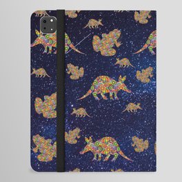 Hippie Aardvarks and Frogs in Outer Space iPad Folio Case