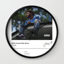 J. Cole - 2014 Forest Hills Drive Album Cover Wall Clock