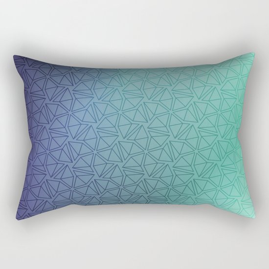 Gradient Web Rectangular Pillow