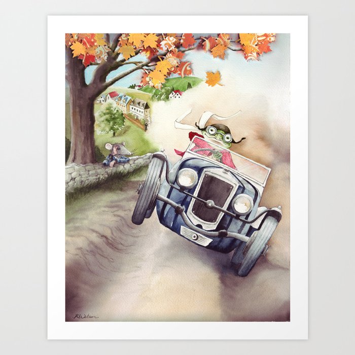 He was Toad once more - The Wind in the Willows - By Kenneth Grahame Art Print
