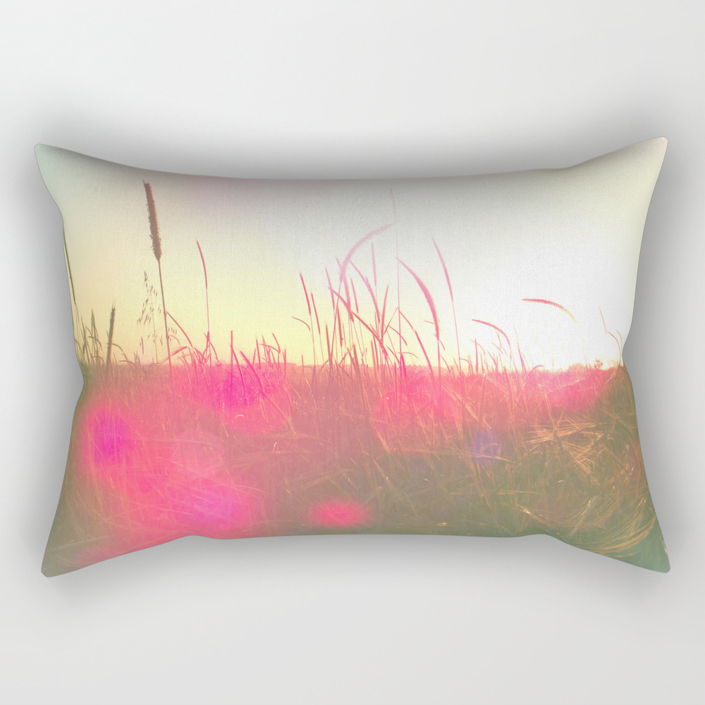 Will You Stay With Me, Will You Be My Love Among The Fields Of Barley Rectangular Pillow by aditmoss