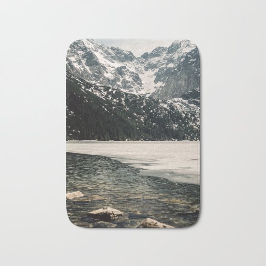 Morskie Oko In Snow Bath Mat