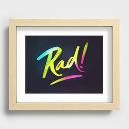 Rad! Recessed Framed Print