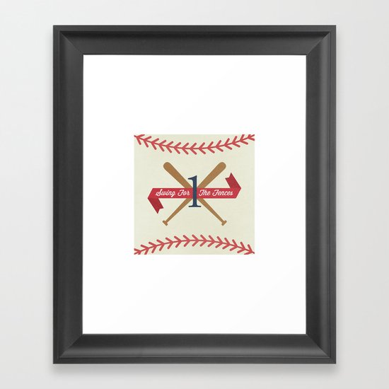 #1 Fan Framed Art Print