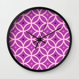 Intersected Circles 3 Wall Clock