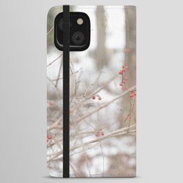 Winter Berries iPhone Wallet Case