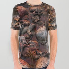 Skull Field All Over Graphic Tee