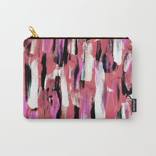 Colourful Feathers Carry-All Pouch