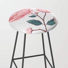 flower pink Bar Stool