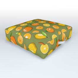Citrus fruits Outdoor Floor Cushion