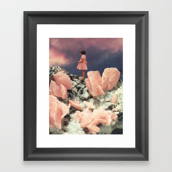 ROSE QUARTZ Framed Art Print