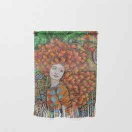 walking with butterflies Wall Hanging