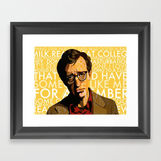 Woody Allen - Annie Hall I Framed Art Print