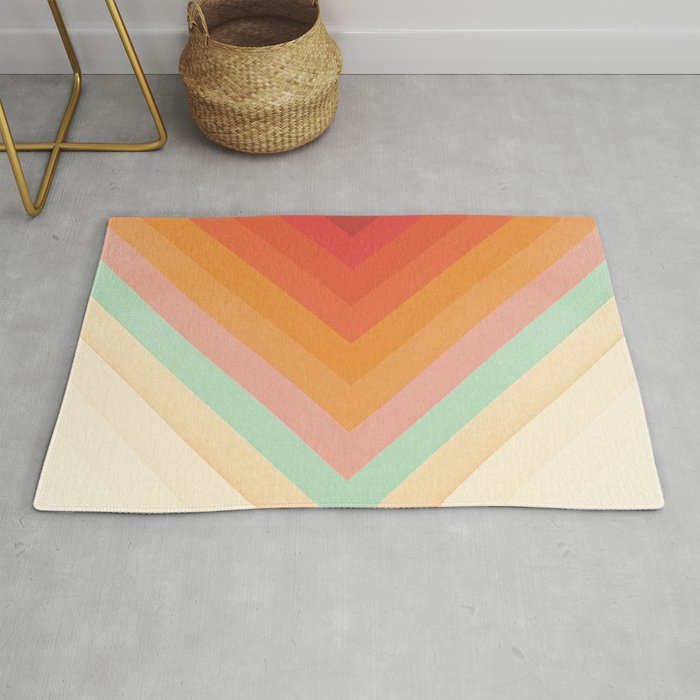 Rainbow Chevrons Rug