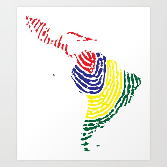 Latin America Art Print