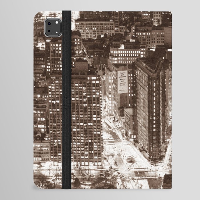 New York City - Sepia iPad Folio Case