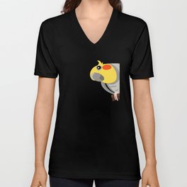 Cockatiel Cute Parrot V Neck T Shirt