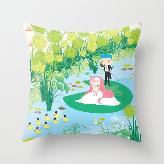 on the way home Throw Pillow