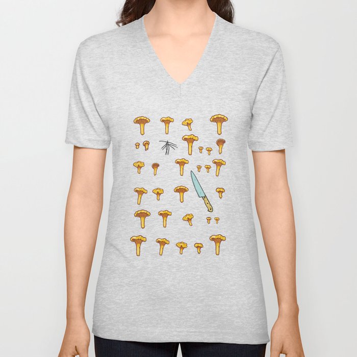 Mushroom hunting V Neck T Shirt