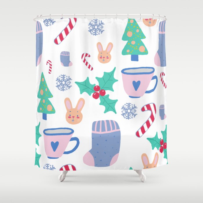Christmas pattern Shower Curtain