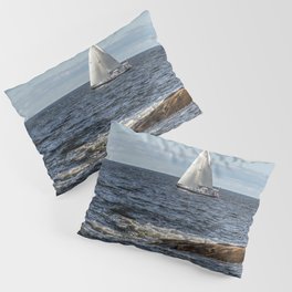 Sailboat at flatrocks Pillow Sham