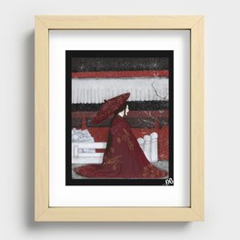 Icy red Recessed Framed Print