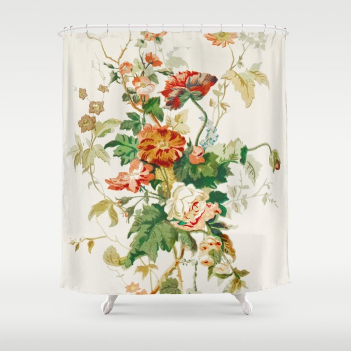Vintage Floral 11 Shower Curtain