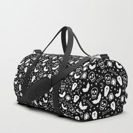 Spooky Pattern- Black and White Duffle Bag