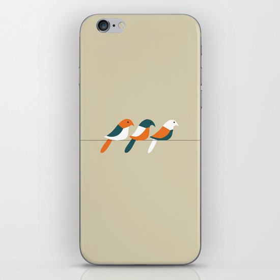 Birds on wire iPhone & iPod Skin