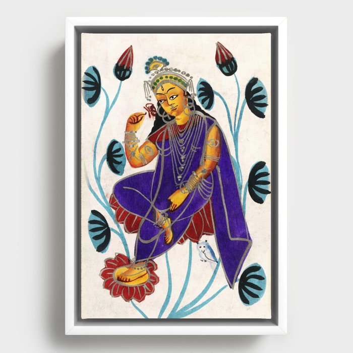 Goddess Lakshmi Framed Canvas