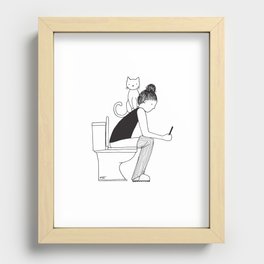 Privacy Please Recessed Framed Print