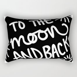 Moon & Back Rectangular Pillow