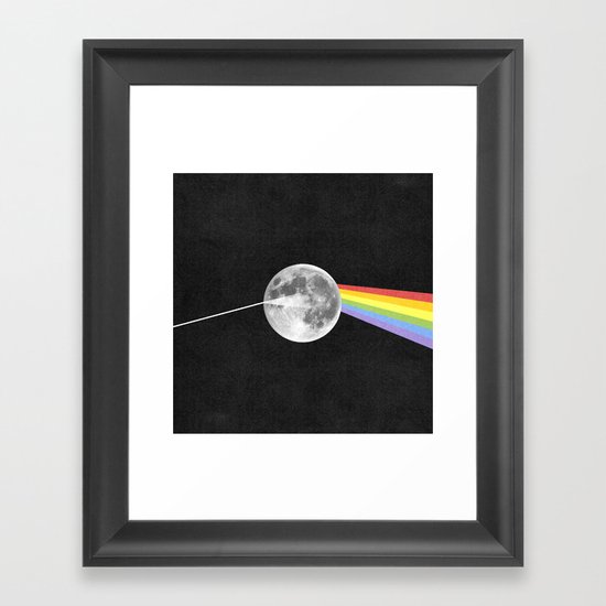 Dark Side of the Moon. Framed Art Print