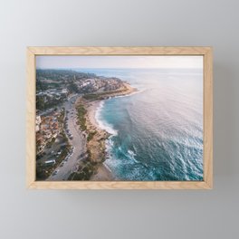 La Jolla, San Diego Aerial Photography Framed Mini Art Print