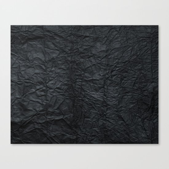 Black paper Canvas Print