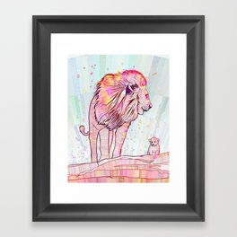 Father and Son Framed Art Print