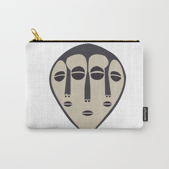 African Tribal Mask No. 5 Carry-All Pouch