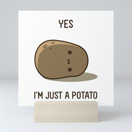 Cute Potato Mini Art Print