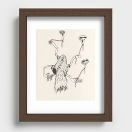 Busy with balloons Recessed Framed Print