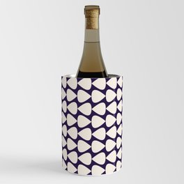 Plectrum Geometric Pattern Mini in Navy Blue and Cream Wine Chiller