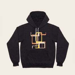 Retro rectangles - pink and tan palette Hoody