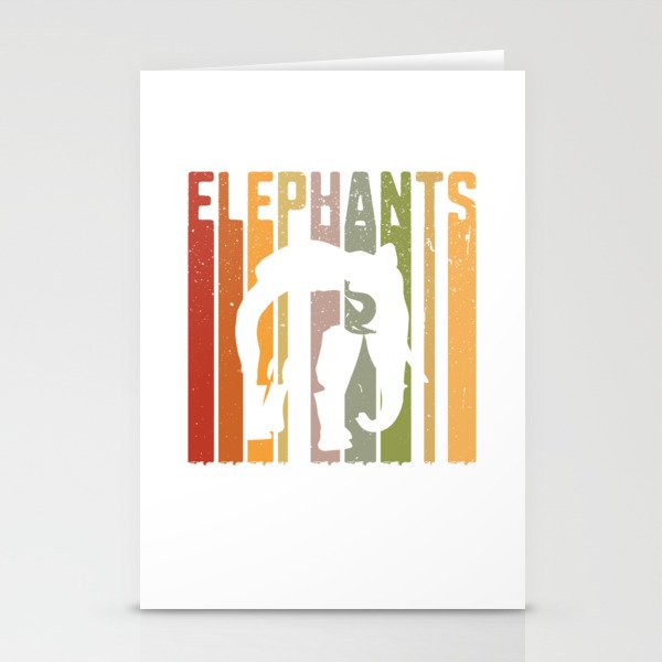 Elephant's Vintage Retro Stationery Cards